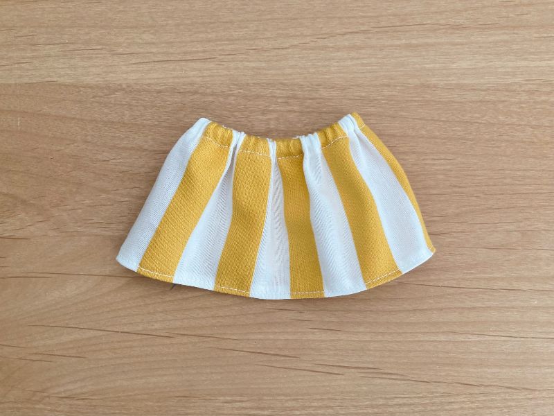 メルちゃんソランちゃんのゴムスカートの作り方