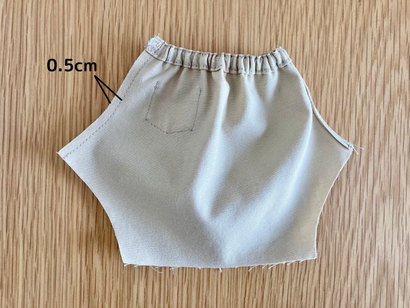 メルちゃんソランちゃん【テーパードパンツ】の作り方と無料型紙