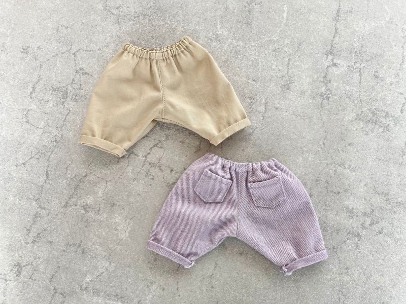 メルちゃんソランちゃん【テーパードパンツ】の作り方と無料型紙