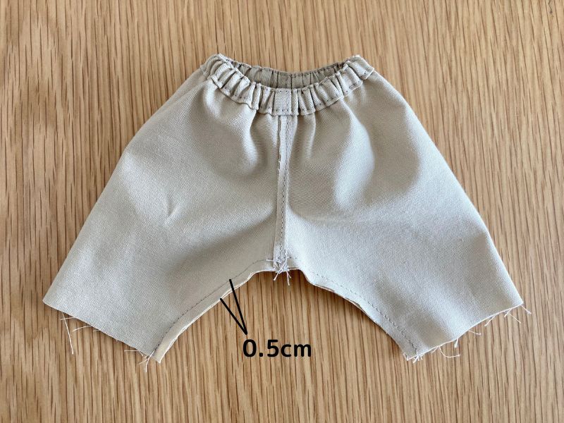 メルちゃんソランちゃん【テーパードパンツ】の作り方と無料型紙