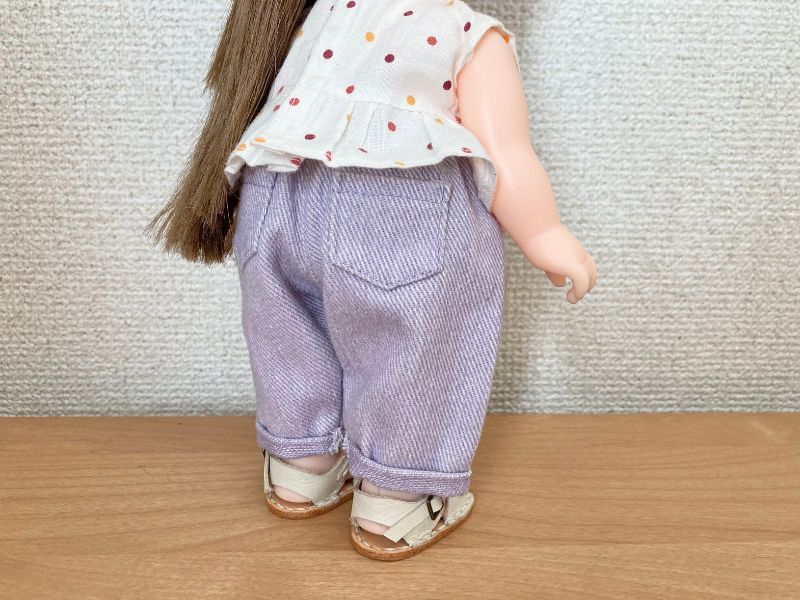 メルちゃんソランちゃん【テーパードパンツ】の作り方と無料型紙
