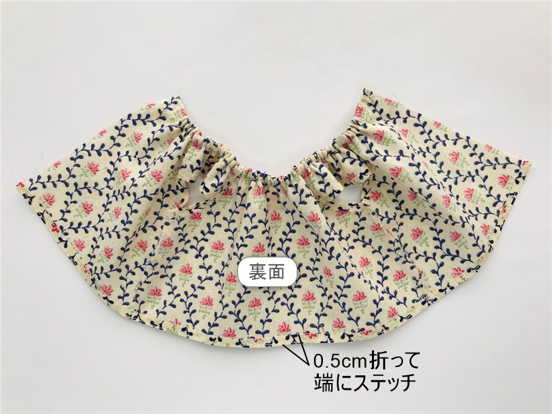 メルちゃん・ソランちゃんサイズ~フリル衿ワンピースの作り方と無料型紙