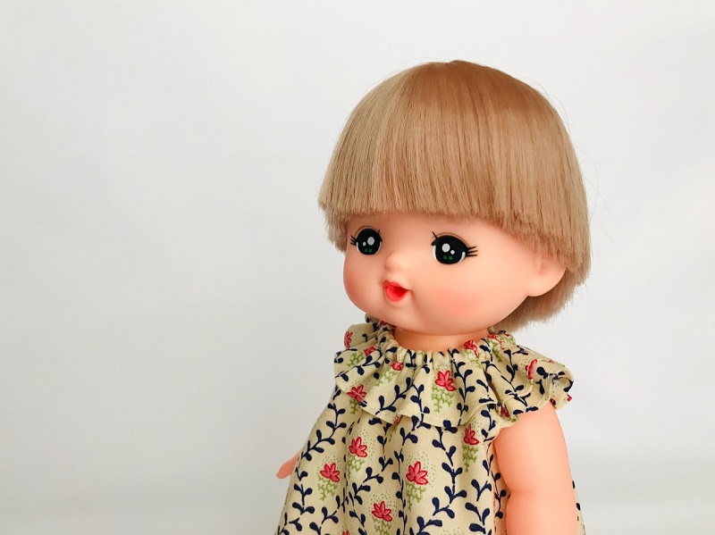 メルちゃん・ソランちゃんサイズ~フリル衿ワンピースの作り方と無料型紙
