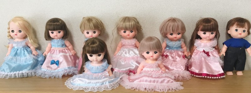 メルちゃん・ソランちゃんサイズ~ドレスの作り方と無料型紙