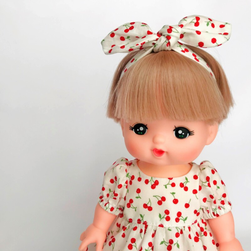 メルちゃん・ソランちゃんサイズ~パフスリーブドレスの作り方と無料型紙