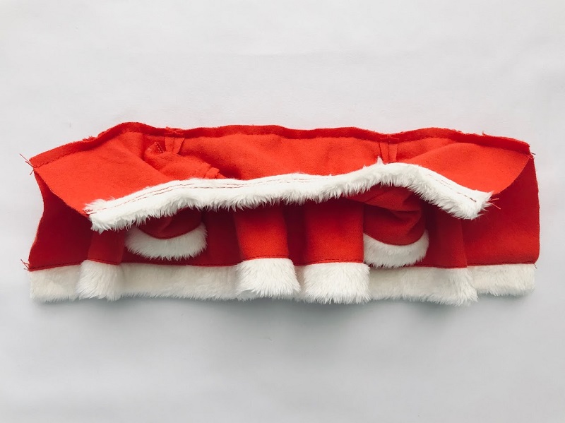メルちゃん・ソランちゃんサイズ~クリスマスサンタワンピースの作り方