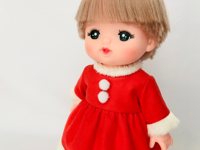 メルちゃん・ソランちゃんサイズ~クリスマスサンタワンピースの作り方
