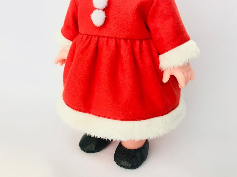 メルちゃん・ソランちゃんサイズ~クリスマスサンタワンピースの作り方
