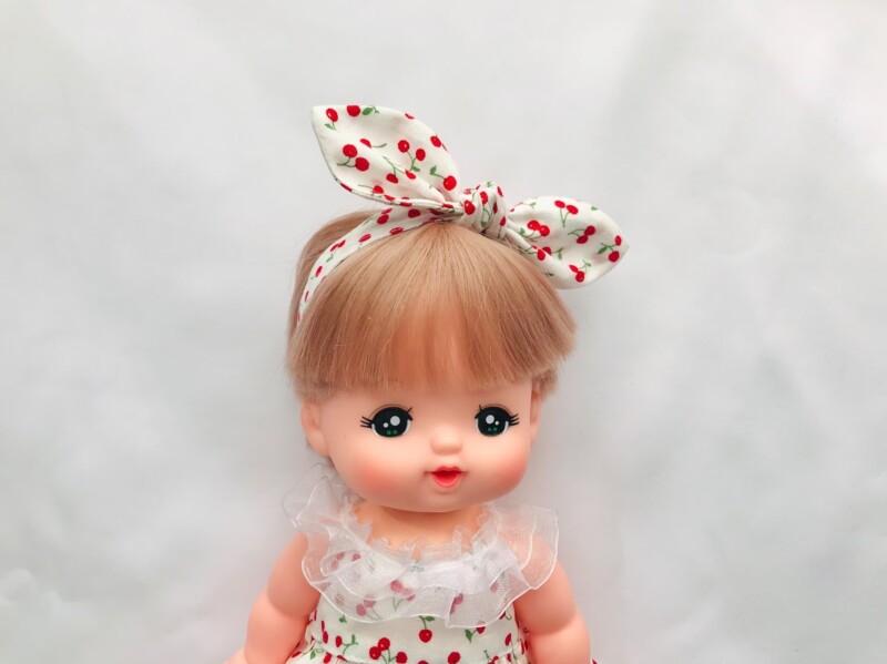メルちゃんソランちゃんのリボンヘアバンドの作り方を紹介