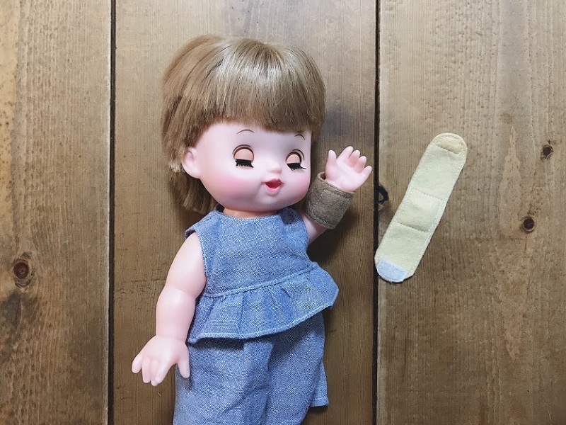 メルちゃん・ソランちゃんサイズ~絆創膏の型紙と作り方