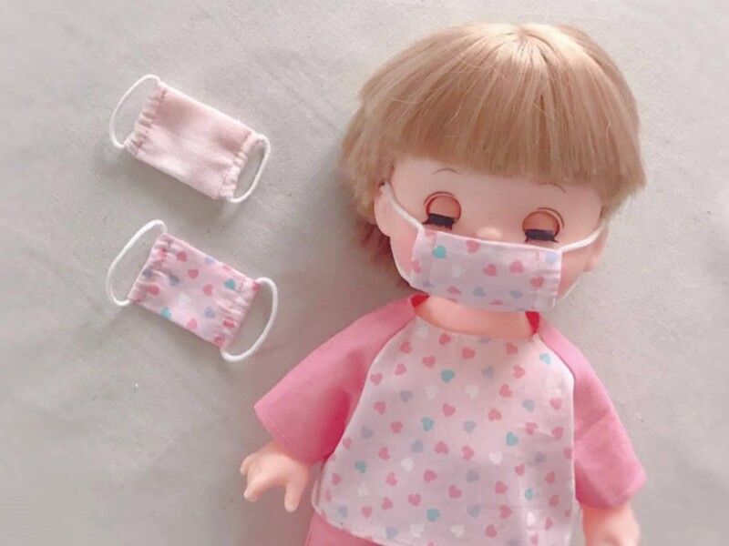 メルちゃん・ソランちゃんサイズ-マスクの作り方