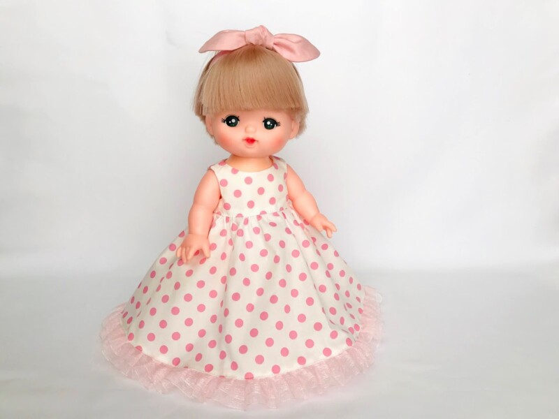 メルちゃん・ソランちゃんサイズ~ノースリーブドレスの作り方と無料型紙