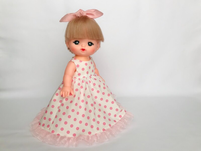 メルちゃん・ソランちゃんサイズ~ノースリーブドレスの作り方と無料型紙