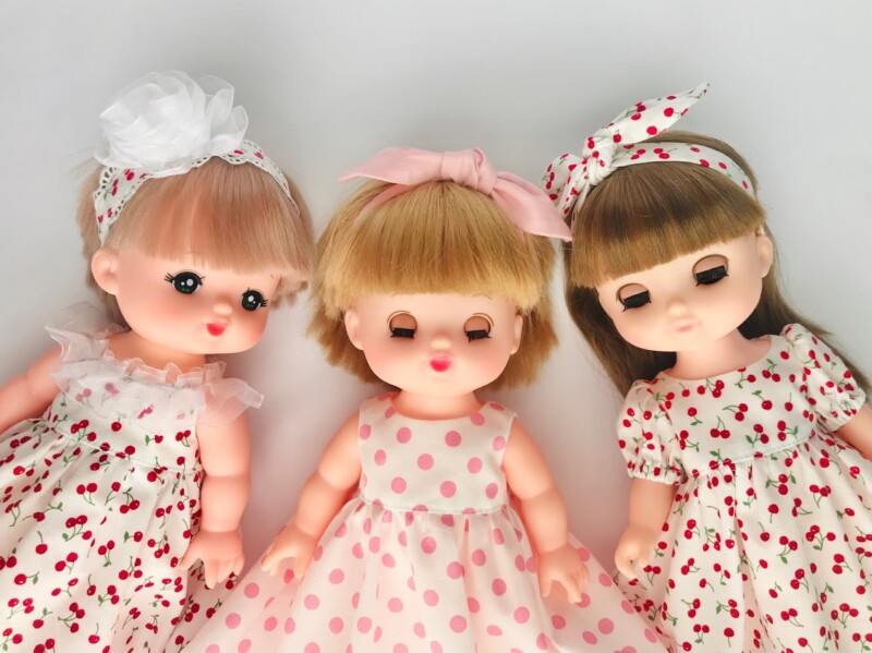 メルちゃん・ソランちゃんサイズ~パフスリーブドレスの作り方と無料型紙