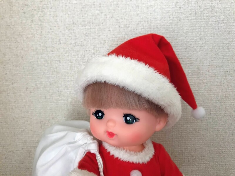 メルちゃん・ソランちゃんサイズ~サンタ帽子の作り方と無料型紙