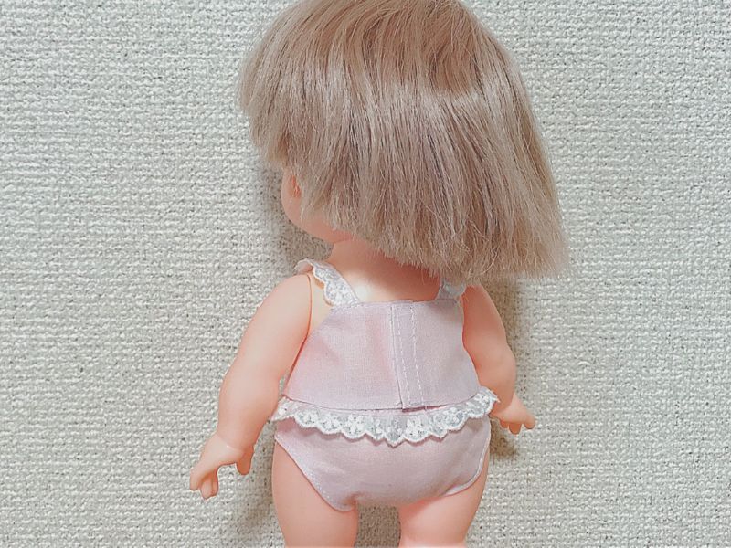 メルちゃんソランちゃん【キャミ(下着)】の無料型紙と作り方を紹介
