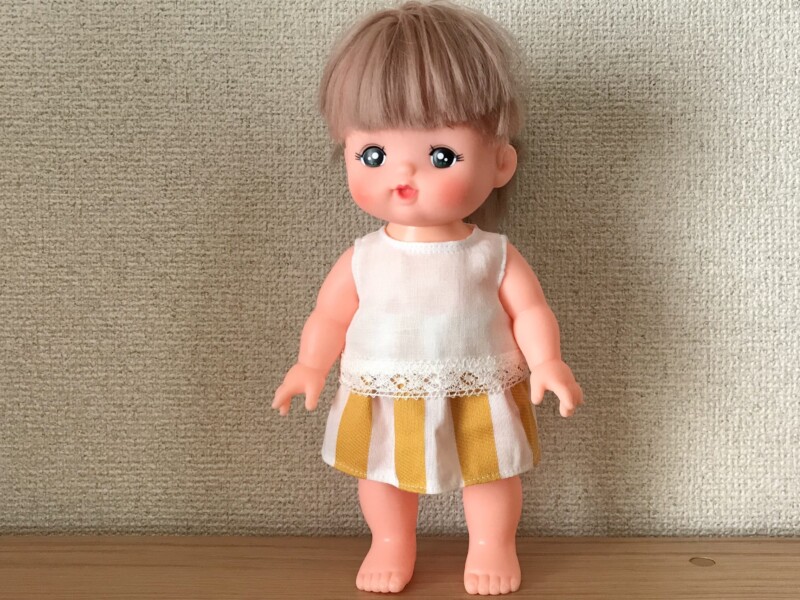 メルちゃんソランちゃん【袖なし簡単ブラウス】の作り方と無料型紙