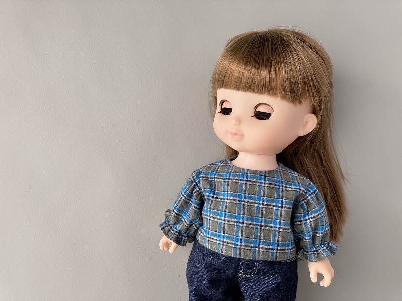 ソランちゃん【ギャザー袖ブラウス】の作り方と無料型紙~ハンドメイド服
