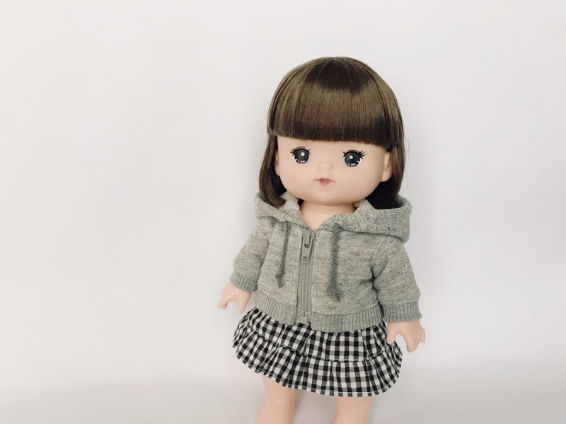 メルちゃん・ソランちゃん【パーカー】の作り方と無料型紙