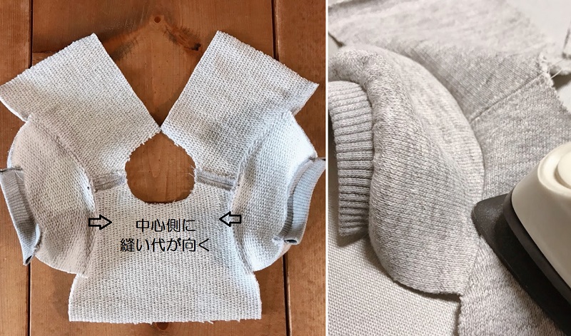 メルちゃん・ソランちゃん【トレーナー】の無料型紙と作り方