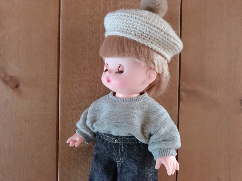 メルちゃん・ソランちゃん【トレーナー】の無料型紙と作り方