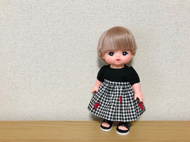 メルちゃん・ソランちゃん【ギャザースカート】作り方と無料型紙