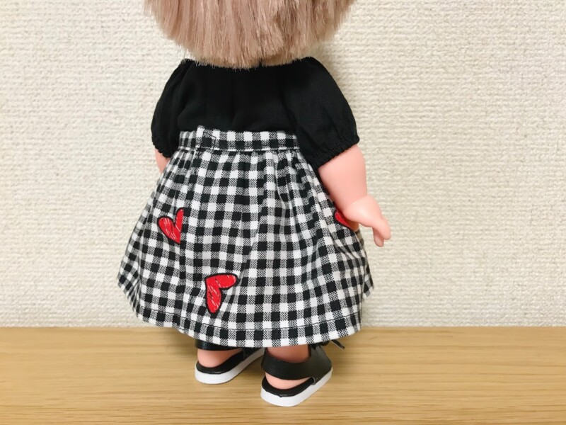 メルちゃん・ソランちゃん【ギャザースカート】作り方と無料型紙