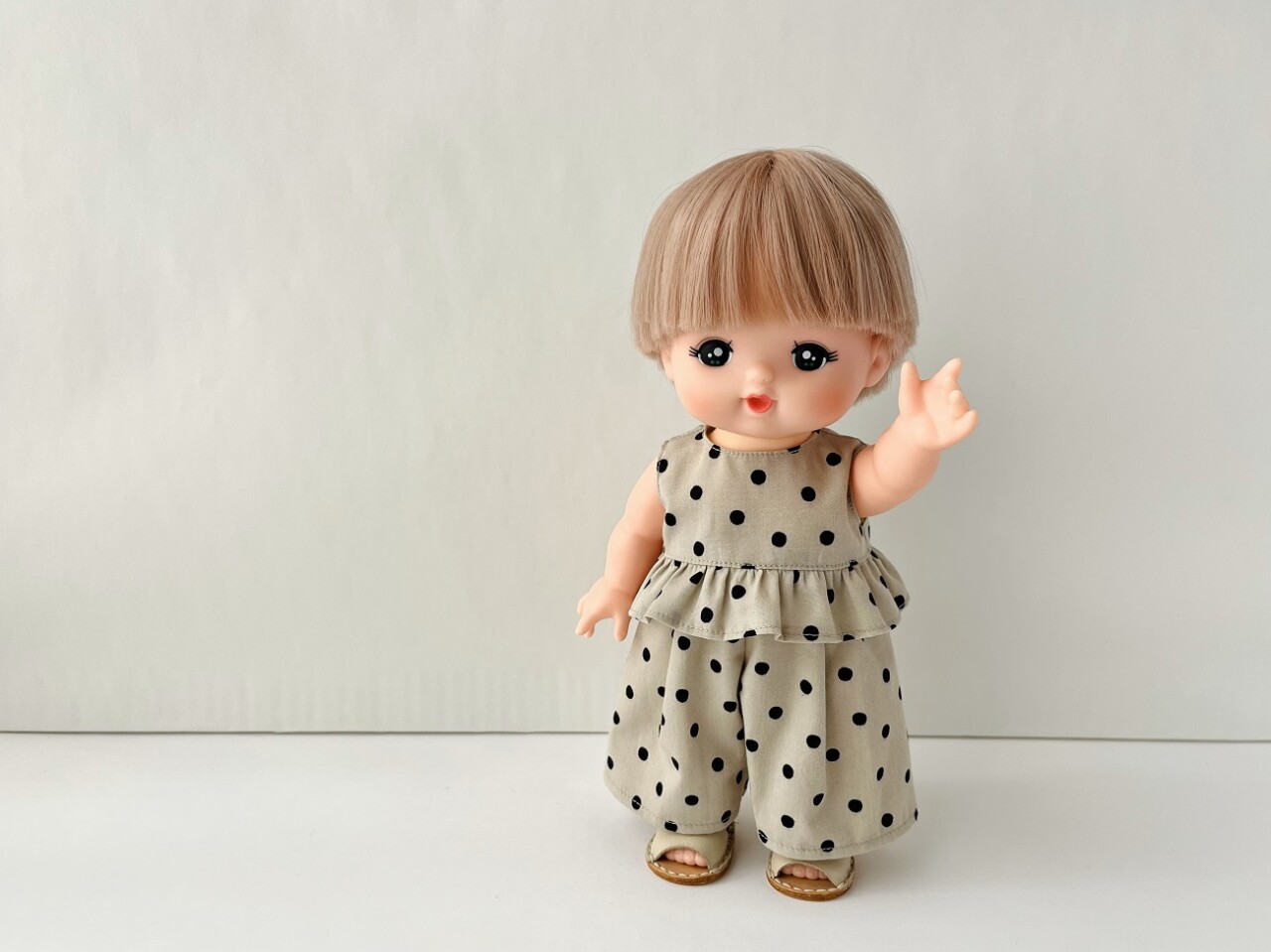 メルちゃん・ソランちゃん【フリルブラウス】の作り方と無料型紙