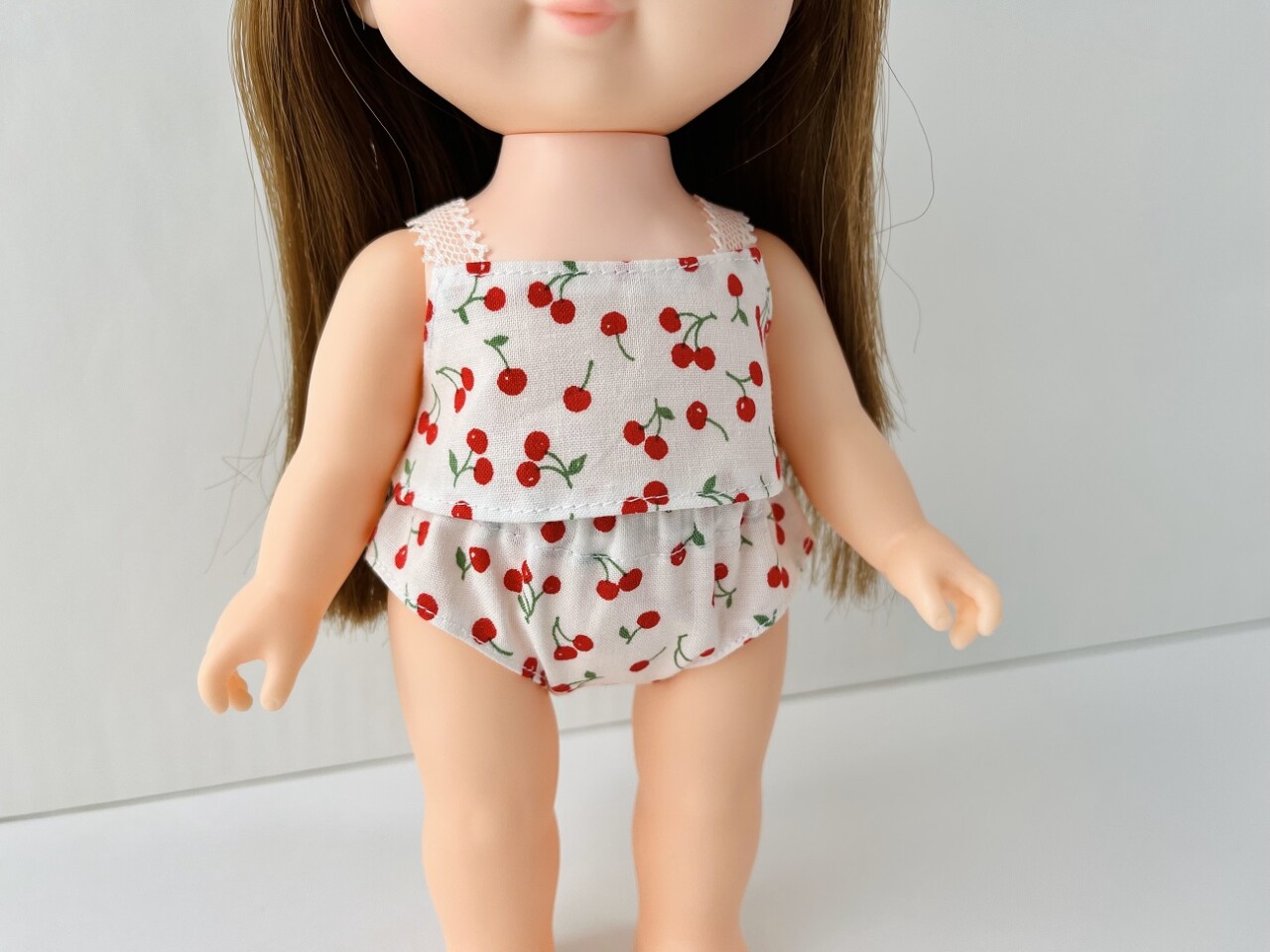 メルちゃん・ソランちゃんサイズの下着(キャミ)の作り方と無料型紙