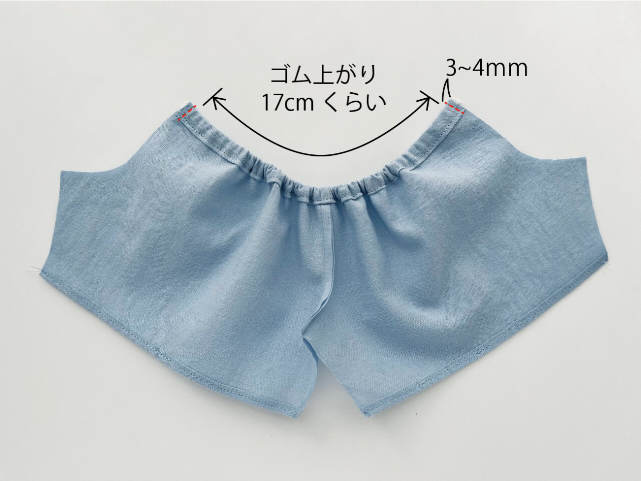 メルちゃん・ソランちゃん【ゴムパンツ】作り方と無料型紙