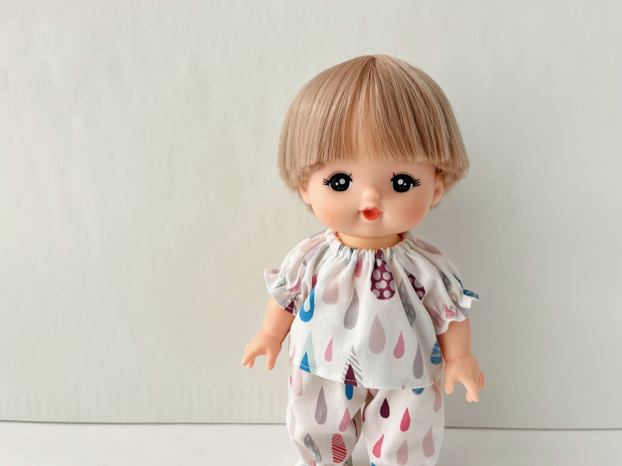 メルちゃん・ソランちゃん【半袖スモックパジャマ】作り方と無料型紙
