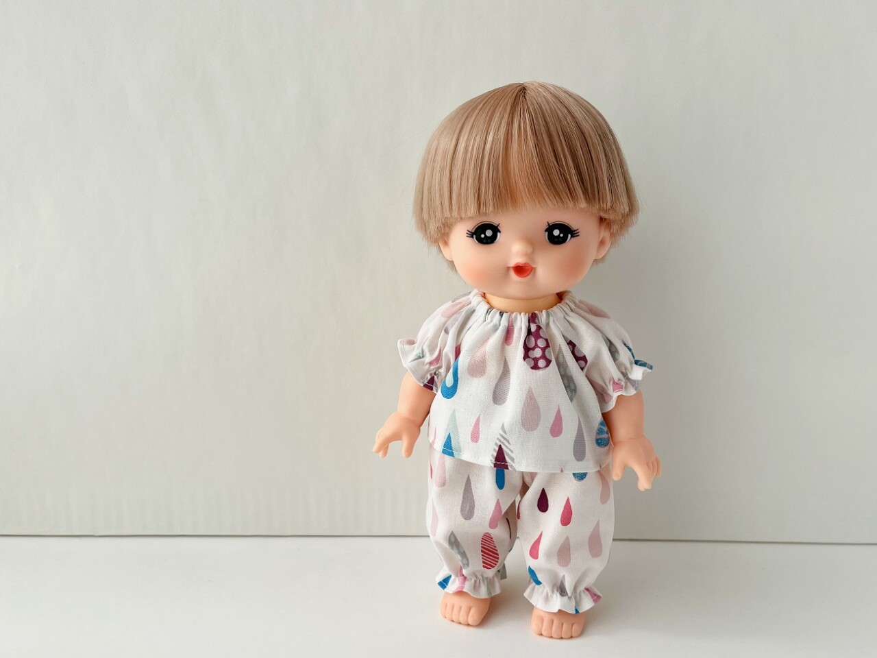 メルちゃん・ソランちゃん【半袖スモックパジャマ】作り方と無料型紙