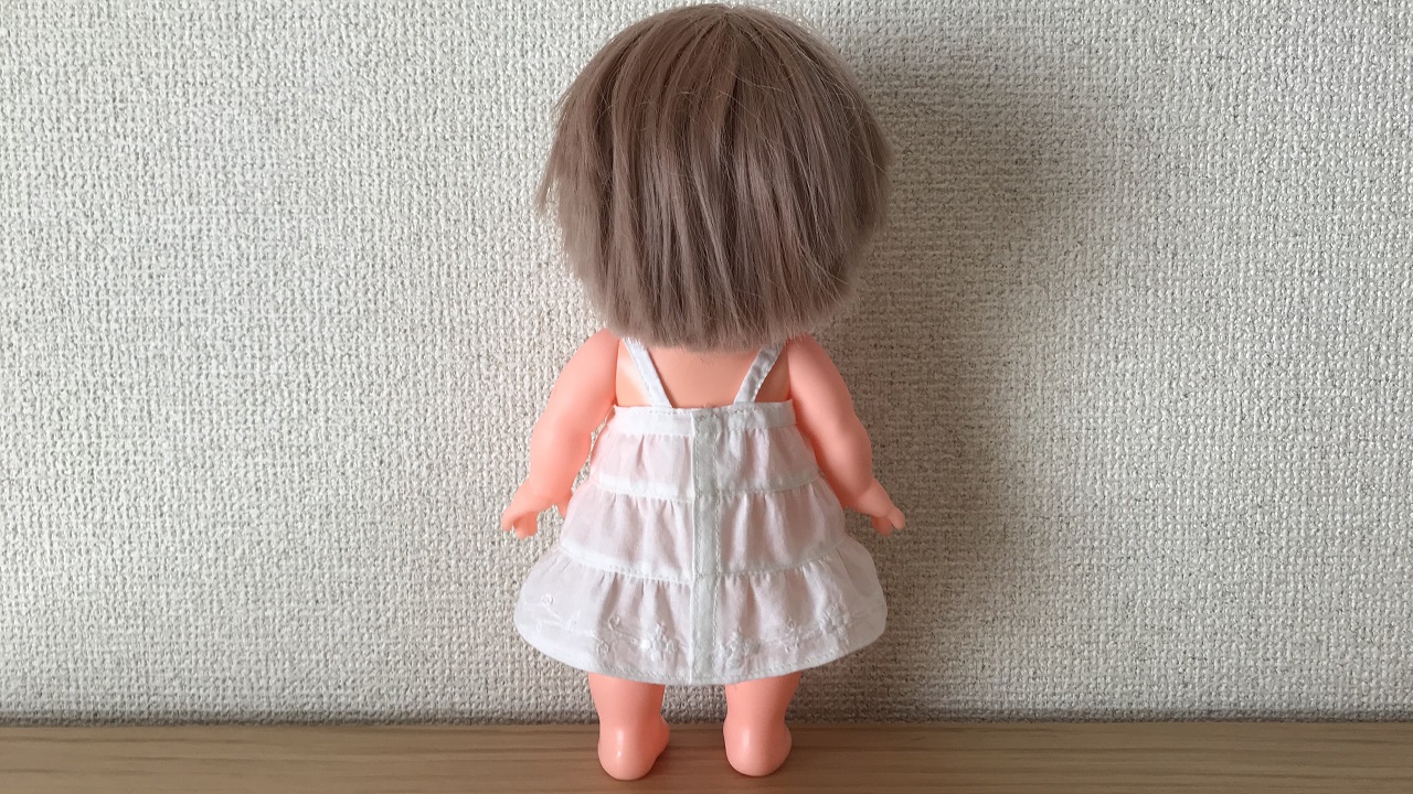 KL-12 メルちゃん・ソランちゃんサイズのティアードワンピース 作り方と無料型紙