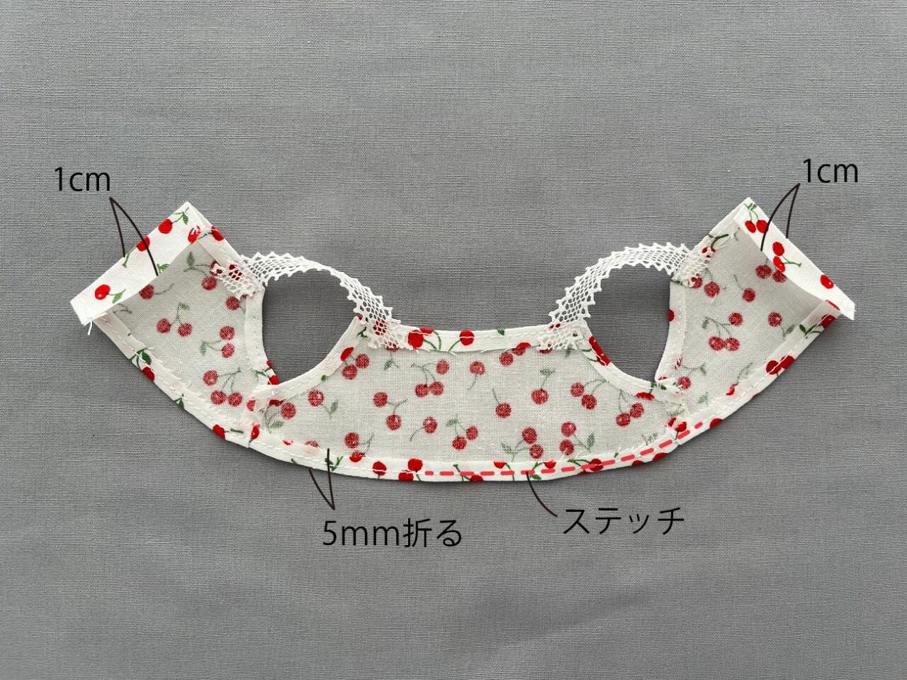 メルちゃん・ソランちゃんサイズの下着(キャミ)の作り方と無料型紙